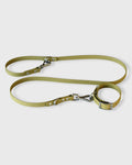 The Daily Range · Moss - Waterproof Dual-Control Leash & Collar Set