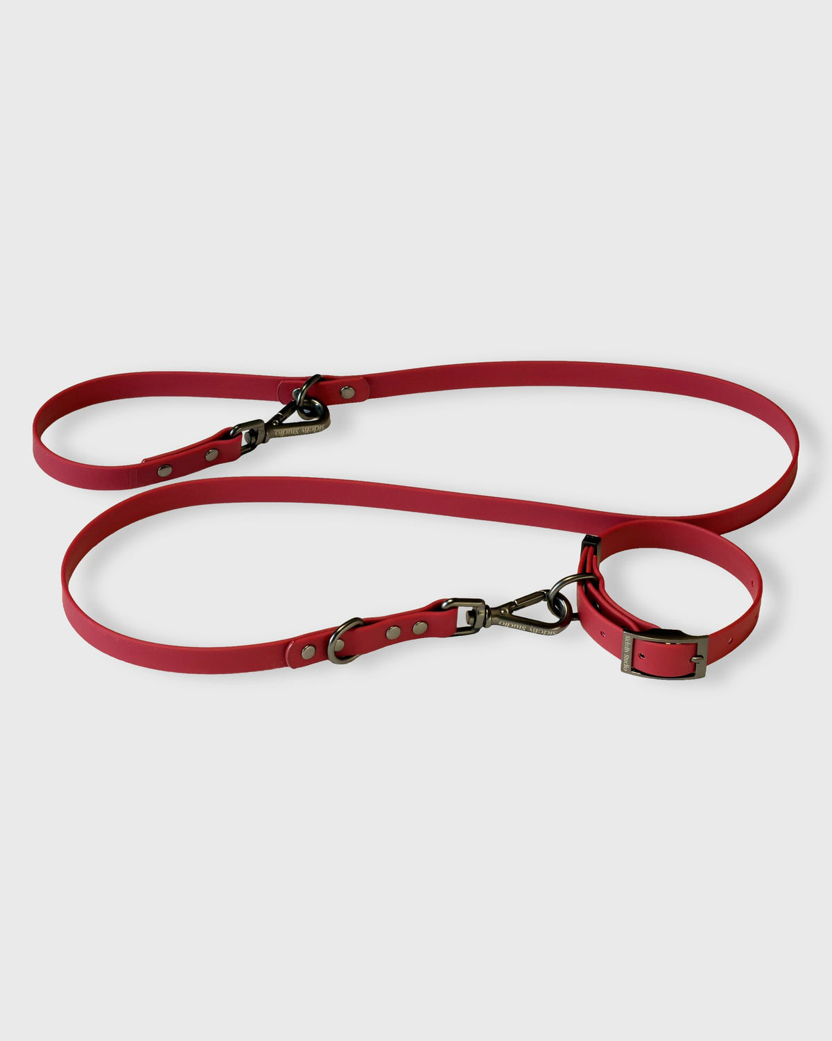 The Daily Range · Rouge — Waterproof Dual-Control Leash & Collar Set